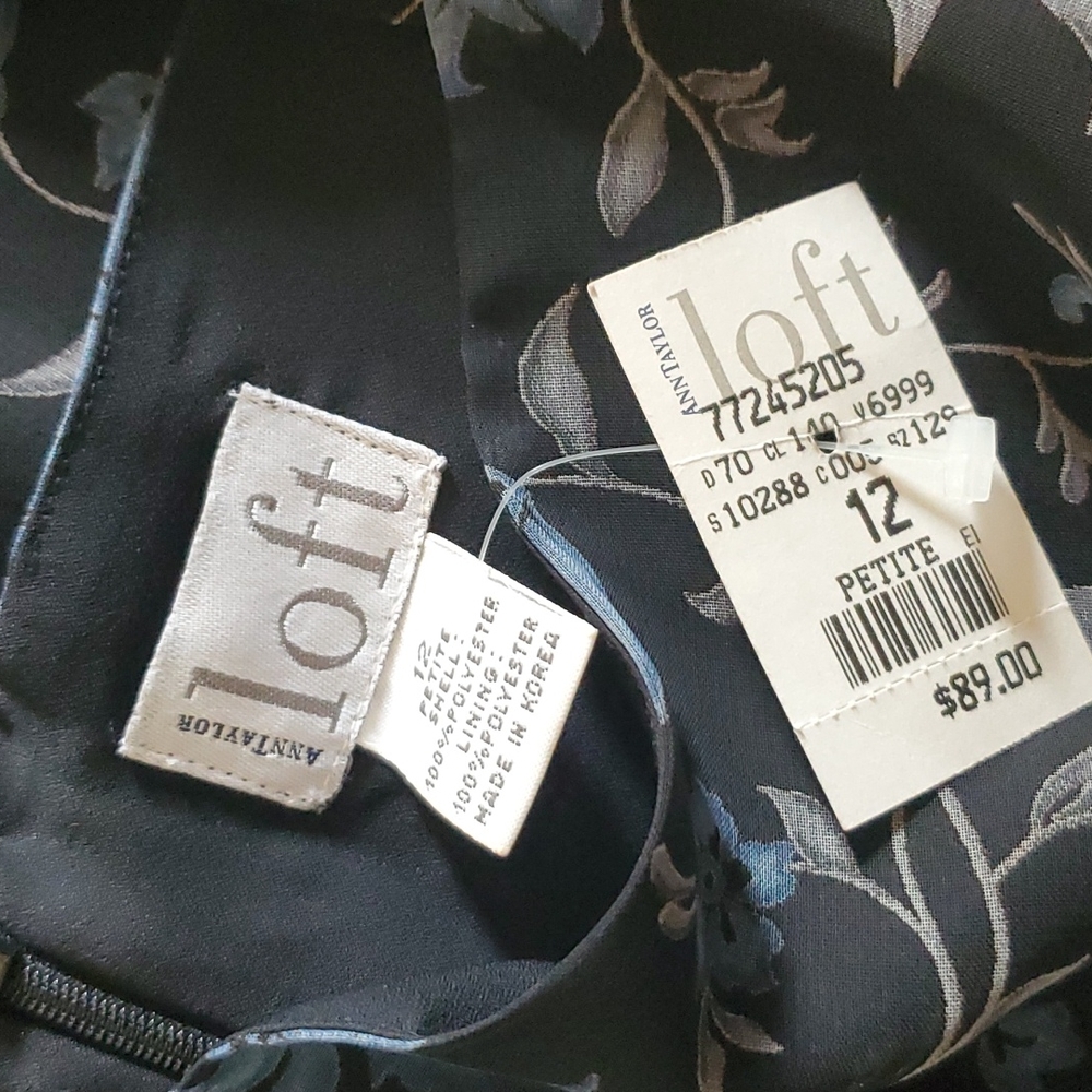 Ann Taylor Loft, size 12 petite, long dress